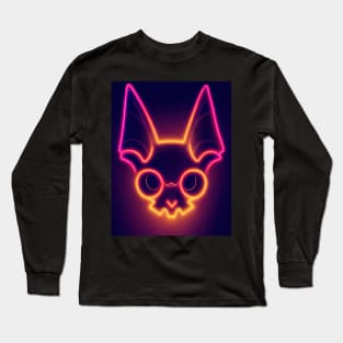 Bats Halloween neon Long Sleeve T-Shirt